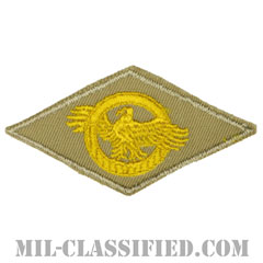 名誉除隊章 (ラプチャードダック)（WWII Honorable Discharge/Ruptured Duck）[カラー/カーキ刺繍/パッチ]の画像