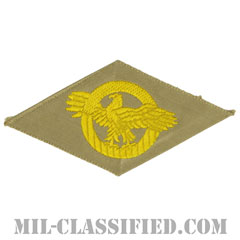 名誉除隊章 (ラプチャードダック)（WWII Honorable Discharge/Ruptured Duck）[カラー/カーキ機械織り/パッチ]の画像