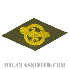 名誉除隊章 (ラプチャードダック)（WWII Honorable Discharge/Ruptured Duck）[カラー/OD機械織り/パッチ]の画像