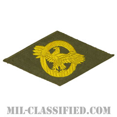 名誉除隊章 (ラプチャードダック)（WWII Honorable Discharge/Ruptured Duck）[カラー/OD機械織り/パッチ]画像