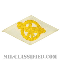 名誉除隊章 (ラプチャードダック)（WWII Honorable Discharge/Ruptured Duck）[カラー/ホワイト機械織り/パッチ]の画像