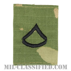 上等兵（Private First Class (PFC)）[OCP（7C）/ゴアテックスパーカー用スライドオン階級章]の画像