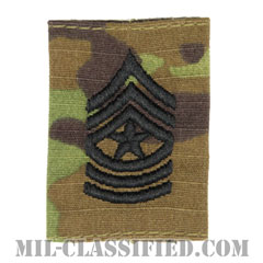 上級曹長（Sergeant Major (SGM)）[OCP/ゴアテックスパーカー用スライドオン階級章]画像
