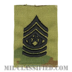 最先任上級曹長（Command Sergeant Major (CSM)）[OCP（7C）/ゴアテックスパーカー用スライドオン階級章]の画像