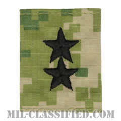 少将 (上級少将)（Rear Admiral Upper Half (RADM)）[NWU Type3（AOR2）/ユニフォーム・パーカー用スライドオン階級章]の画像