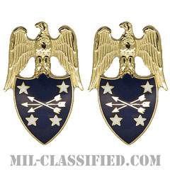 アメリカ合衆国国防長官補佐官（Aide to the Secretary of Defense）[カラー/兵科章（将校用）/バッジ/ペア（2個1組）]の画像