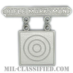 ライフル射撃技術章 (マークスマン)（Marksmanship Badge, Rifle Marksman）[カラー/鏡面仕上げ/バッジ]画像