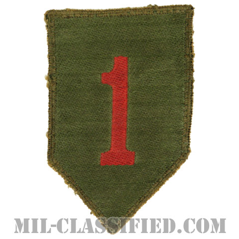 第1歩兵師団（1st Infantry Division）[カラー/カットエッジ/パッチ/機械織り/中古1点物]の画像