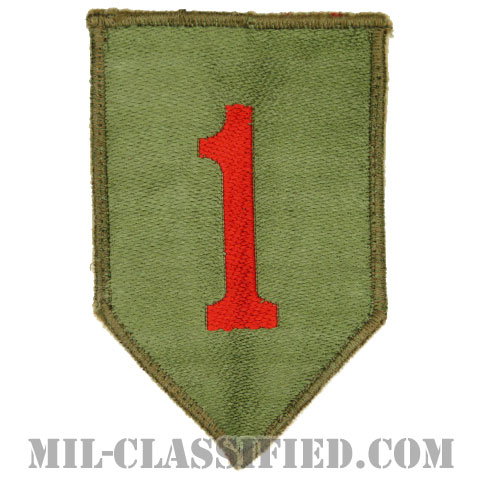 第1歩兵師団（1st Infantry Division）[カラー/カットエッジ/パッチ/機械織り/中古1点物]の画像