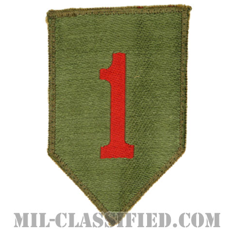 第1歩兵師団（1st Infantry Division）[カラー/カットエッジ/パッチ/機械織り/中古1点物]の画像