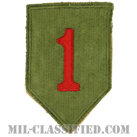 第1歩兵師団（1st Infantry Division）[カラー/カットエッジ/パッチ/中古1点物]の画像