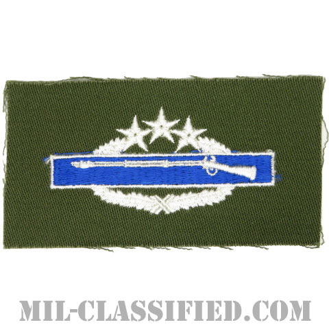 戦闘歩兵章 (フォース)（Combat Infantryman Badge (CIB), Fourth Award）[カラー/パッチ]の画像