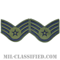 軍曹（Staff Sergeant）[サブデュード/メロウエッジ/空軍階級章（1991-）/Large（男性用）/パッチ/ペア（2枚1組）]画像