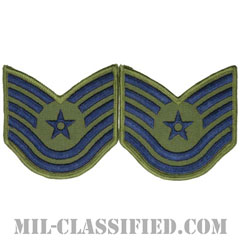 技能軍曹（Technical Sergeant）[サブデュード/メロウエッジ/空軍階級章（1991-）/Large（男性用）/パッチ/ペア（2枚1組）]画像