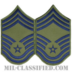 最上級曹長（Chief Master Sergeant）[サブデュード/メロウエッジ/空軍階級章（1991-）/Large（男性用）/パッチ/ペア（2枚1組）]画像