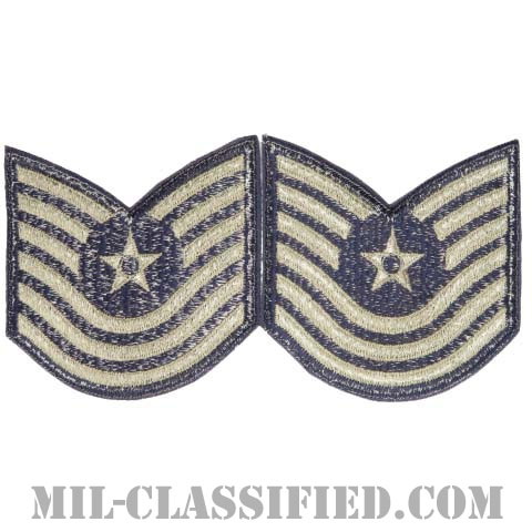 曹長（Master Sergeant）[カラー/カットエッジ/空軍階級章/Large（男性用）/パッチ/ペア2枚1組]画像