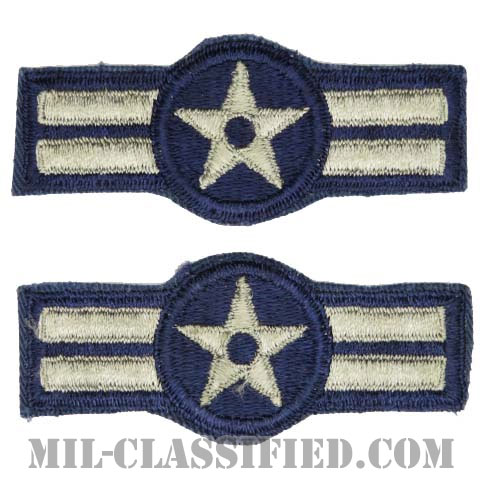 ニ等空兵（Airman Second Class）[カラー/カットエッジ/空軍階級章（1952-1956）/パッチ/ペア2枚1組]の画像