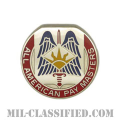 第82財務大隊（82nd Finance Battalion）[カラー/クレスト（Crest・DUI・DI）バッジ]画像