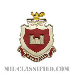 工兵学校（Engineer School）[カラー/クレスト（Crest・DUI・DI）バッジ]の画像