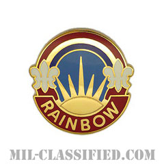 第42歩兵師団（42nd Infantry Division）[カラー/クレスト（Crest・DUI・DI）バッジ]の画像
