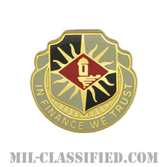 第338財務大隊（338th Finance Battalion）[カラー/クレスト（Crest・DUI・DI）バッジ]画像