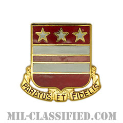 第258野戦砲兵連隊（258th Field Artillery Regiment）[カラー/クレスト（Crest・DUI・DI）バッジ]画像