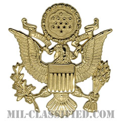 アメリカ陸軍制帽用帽章 (将校用・男性用)（Army Service Cap Device, Officer, Male）[カラー/バッジ]の画像