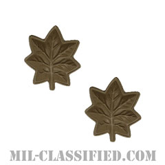 少佐（Lieutenant Commander）[サブデュード（ブラックメタル）/襟用ミニサイズ/海軍・海兵隊階級章/バッジ/ペア（2個1組）]の画像