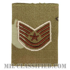 技能軍曹（Technical Sergeant）[OCP（7C）/ゴアテックスパーカー用スライドオン空軍階級章]の画像