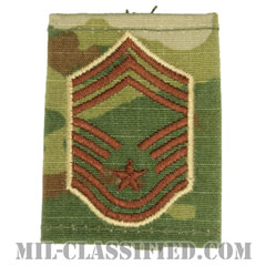 最上級曹長（Chief Master Sergeant）[OCP（7C）/ゴアテックスパーカー用スライドオン空軍階級章]の画像