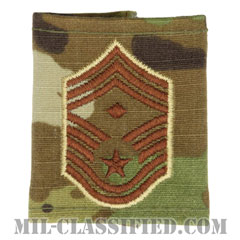 先任最上級曹長（First Sergeant (E-9)）[OCP（7C）/ゴアテックスパーカー用スライドオン空軍階級章]の画像