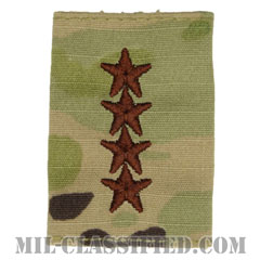 大将（General (GEN)）[OCP（7C）/ゴアテックスパーカー用スライドオン空軍階級章]の画像