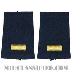 少尉（Second Lieutenant (2LT)）[空軍ブルー/ショルダー階級章/ショートサイズ肩章/ペア（2枚1組）]画像