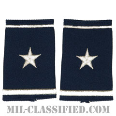 准将（Brigadier General (BG)）[空軍ブルー/ショルダー階級章/ショートサイズ肩章/ペア（2枚1組）]画像