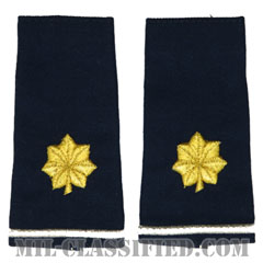 少佐（Major (MAJ)）[空軍ブルー/ショルダー階級章/ロングサイズ肩章/ペア（2枚1組）]の画像