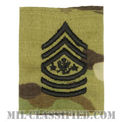 陸軍最先任上級曹長（Sergeant Major of the Army (SMA)）[OCP（7C）/ゴアテックスパーカー用スライドオン階級章]の画像
