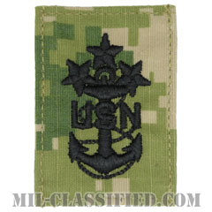 海軍最先任上等兵曹（Master Chief Petty Officer of the Navy）[NWU Type3（AOR2）/キャップ用階級章/パッチ]画像