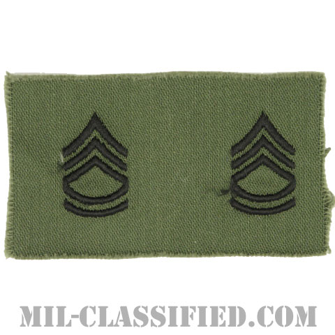 一等軍曹（Sergeant First Class (SFC)）[サブデュード/1960s/コットン100％/パッチ/ペア（2枚1組）]画像