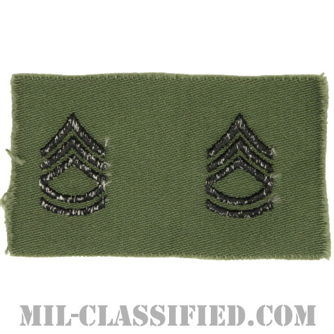 一等軍曹（Sergeant First Class (SFC)）[サブデュード/1960s/コットン100％/パッチ/ペア（2枚1組）]画像