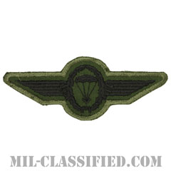 ドイツ軍空挺章 (米兵用)（Germany Parachutist Badge）[サブデュード/カットエッジ/パッチ]の画像