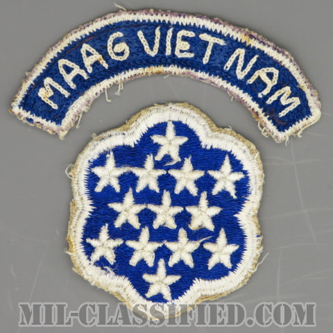 ベトナム軍事援助顧問群（MAAG-VIETNAM）[カラー/カットエッジ/パッチ/ローカルメイドタブ付/中古1点物]の画像