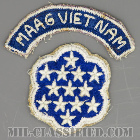 ベトナム軍事援助顧問群（MAAG-VIETNAM）[カラー/カットエッジ/パッチ/ローカルメイドタブ付/中古1点物]画像