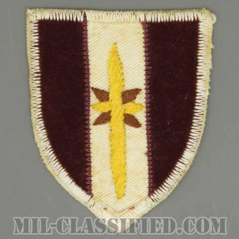 第44医療旅団（44th Medical Brigade）[カラー/カットエッジ/パッチ/ローカルメイド/一部ベルベット生地/1点物]の画像