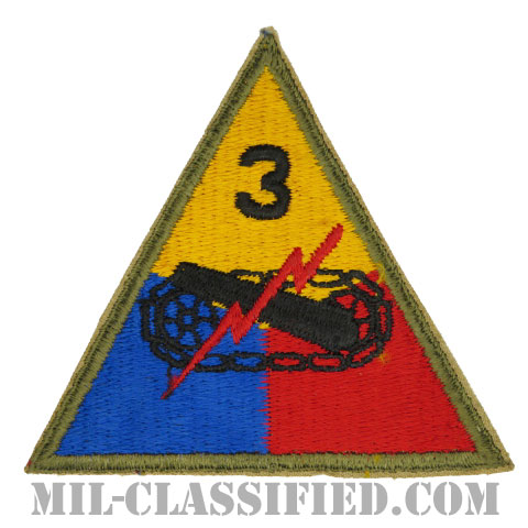 第3機甲師団（3rd Armored Division）[カラー/カットエッジ/パッチ/1点物]の画像