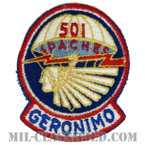 第501空挺歩兵連隊（501st Airborne Infantry Regiment）[カラー/カットエッジ/パッチ/中古1点物]の画像