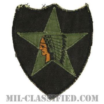 第2歩兵師団（2nd Infantry Division）サブデュード/カットエッジ/パッチ/ローカルメイド/中古1点物]画像