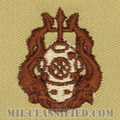 潜水員章 (最上級)（Diver Badge, Master）[デザート/パッチ]の画像