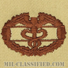 戦闘医療章 (ファースト)（Combat Medical Badge (CMB), First Award）[デザート/パッチ]の画像
