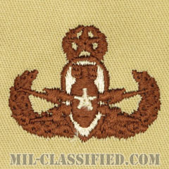 爆破物処理章 (マスター)（Explosive Ordnance Disposal (EOD), Badge, Master）[デザート/パッチ]の画像