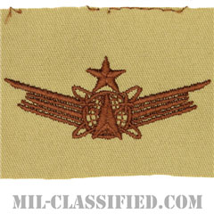 宇宙運用章 (シニア)（Space Operations Badge/Space Badge, Senior）[デザート/パッチ]の画像